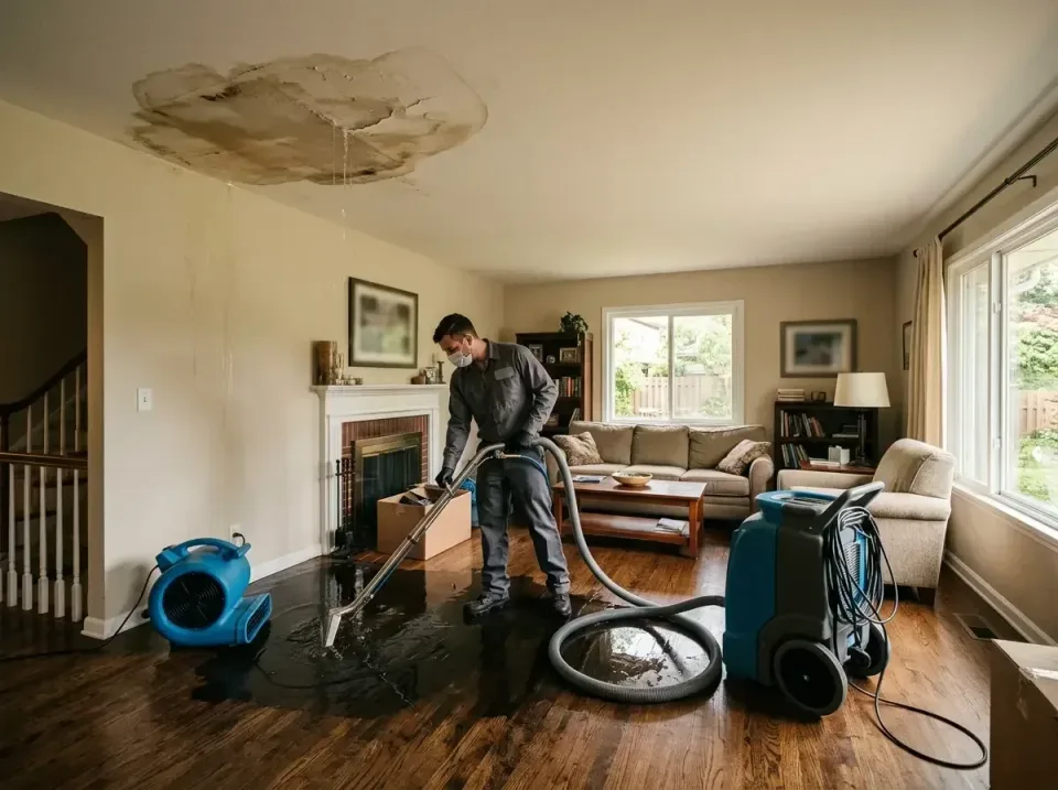 attic-pipe-burst-ceiling-drip-008 — frequently asked questions, Water Damage Restoration & Carpet Care in Forest Park, IL
